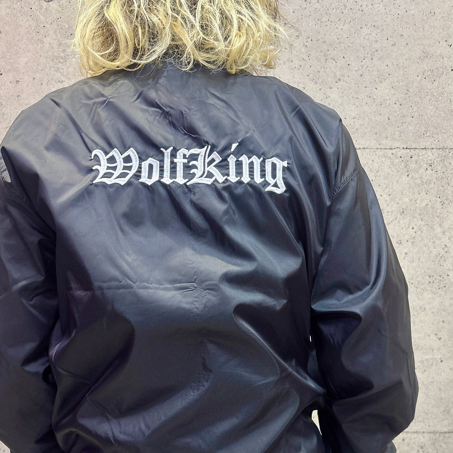 WOLFKING Embroidered windbreaker