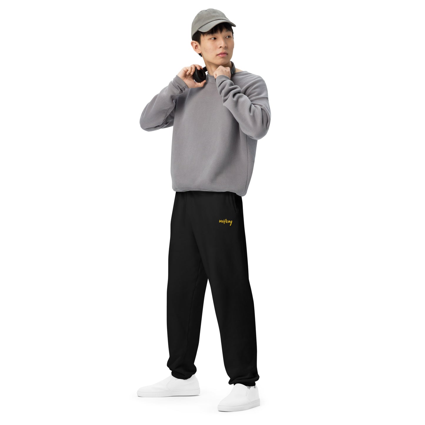 Embroidered Standard Sweatpants 100%Cotton